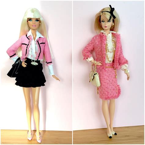 chanel barbie doll pink|chanel barbie doll images.